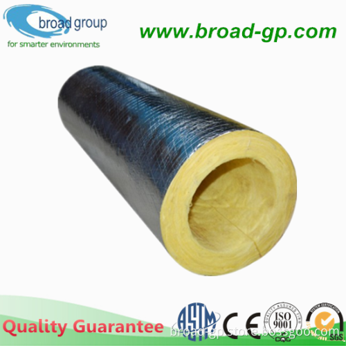 Building MaterialHeat Resistant Glass Wool Pipe With Aluminum Foil